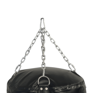 120kg Punch Bag: Heavy Duty Black with Gold P