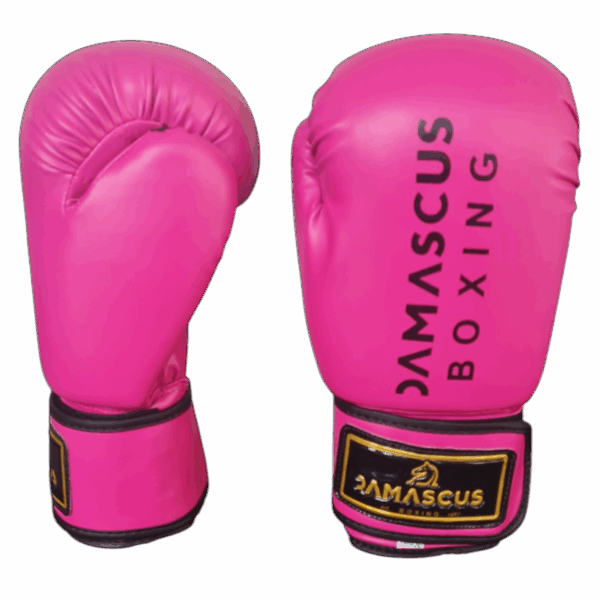 Synthetic Leather Boxing Gloves - Pink - Damascus Sport